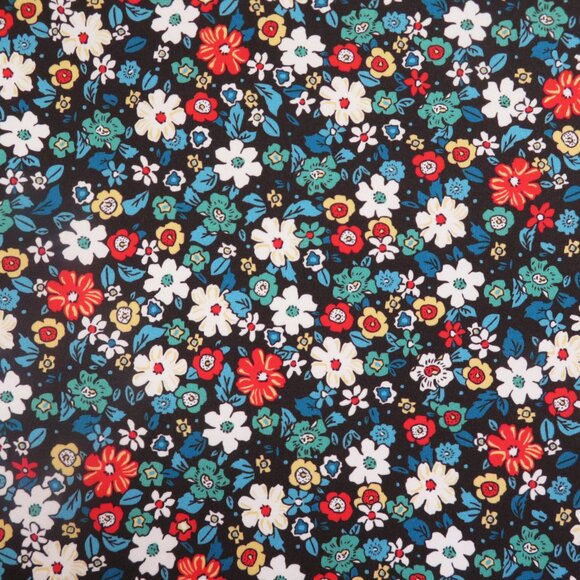 Lands' End Floral Stretch Knit Wrap Skirt Size XL - Picture 2 of 5